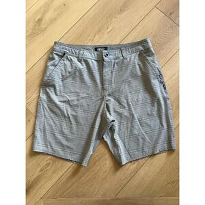 ONeill‎ Hybrid Men Gray Stripe Board Shorts Size 36